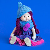 Кукла Тиана в шапочке и шарфе Minimalini (Минималини)