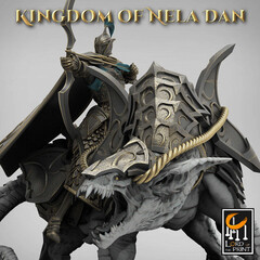 Archer Эльф Полуэльфы Темные эльфы Дроу Воин Паладин Варвар Файтер Рыцарь на монстре миниатюра для dnd, днд, pathfinder, фентези, Настольная игра, НРИ, Варгейм, РПГ