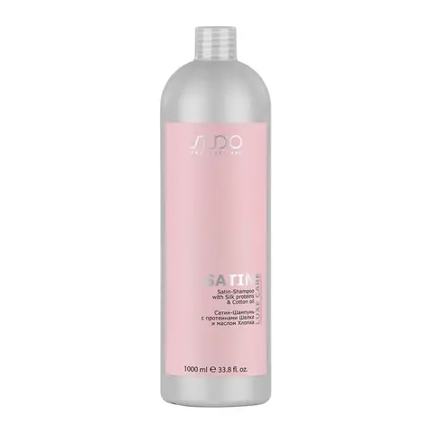 Сатин-Шампунь с протеинами шелка и маслом хлопка серии "Luxe Care", 1000 мл