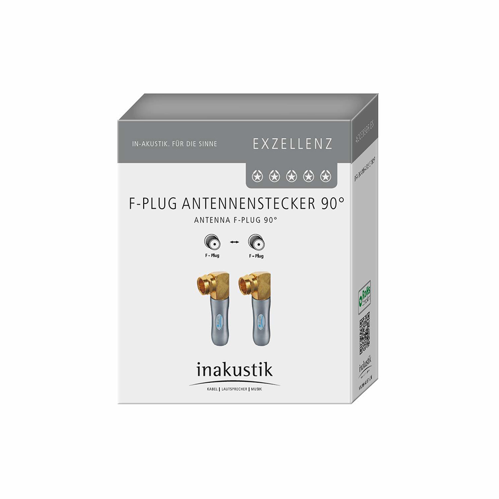 Inakustik Exzellenz Antenna Plug  90°, 7mm male,  00652106