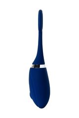 Синяя анальная вибровтулка OPlay Unico с пультом ДУ - 13,5 см. - 
