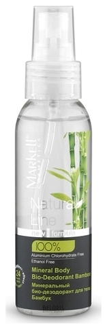 Markell Natural Line Минеральный био-дезодорант для тела бамбук 100мл