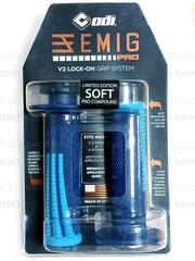 Грипсы ODI EMIG PRO V2 LOCK-ON 4 и 2-х тактных H36EPDU Blue Husky/Cyan
