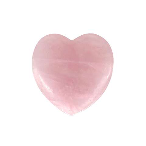 Сердце розовый кварц