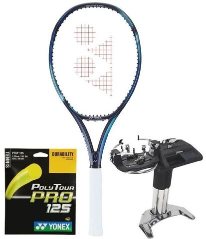 Ракетка теннисная Yonex New EZONE 100L (285g) - sky blue + струны + натяжка