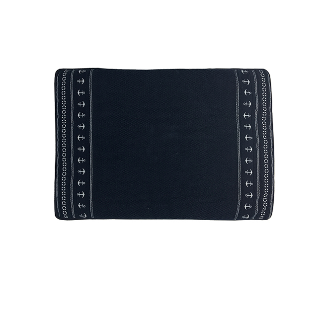 Santorini non-slip bathmat anchors / blue navy