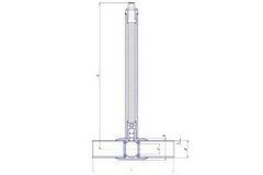 Конструкция LD КШ.Ц.П.GAS.300.016(025).П/П.02.Н=1500мм полный проход с редуктором