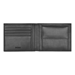 Портмоне с монетницей кожаный HB Classic Grained Black