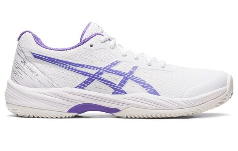 Женские теннисные кроссовки Asics Gel-Game 9 Clay/OC - white/amethyst