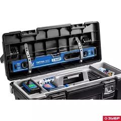 ЗУБР УМЕЛЕЦ-25, 650 x 275 x 265 мм, (25?), пластиковый ящик для инструментов, Профессионал (38141-25)