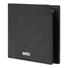 Портмоне с монетницей кожаный HB Classic Grained Black