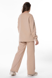 Утепленный спортивный костюм для беременных 15988 бежевый