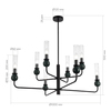 Светильник подвесной ST Luce Medea SL1244.403.08