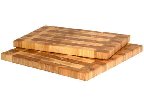 Комплект деревянных торцевых разделочных досок 2шт. 30х20х3 см, 30х30х2 см ясень