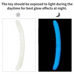 Фаллоимитатор двойной Lumino Play светящийся в темноте (47*4,5 см)