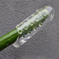 Увеличивающая насадка на пенис с кольцом для мошонки - Tom of Finland - 14 см