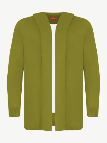 Кардиган с капюшоном из шелка