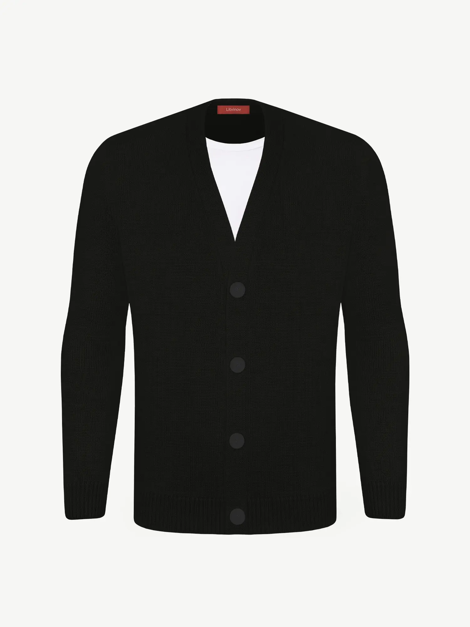 Кардиган с пуговицами из шелка