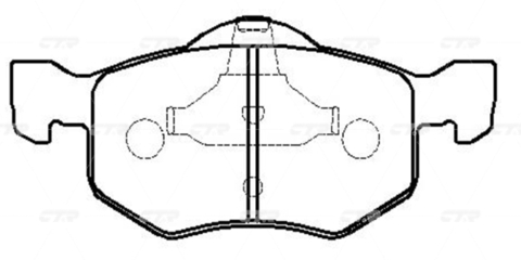 Колодки CTR GK0162 (CKF-17)