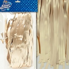 Занавес Дождик, Матовый Античное золото/Айвори/Пепел, 2*1 м (В*Ш)