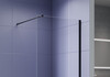 Aquatek AQ.WI.120.1BL AQ.WI.120.1BL Душевая перегородка Walk in с держателем 1200x2000 профиль черный, стекло прозрачное 8мм