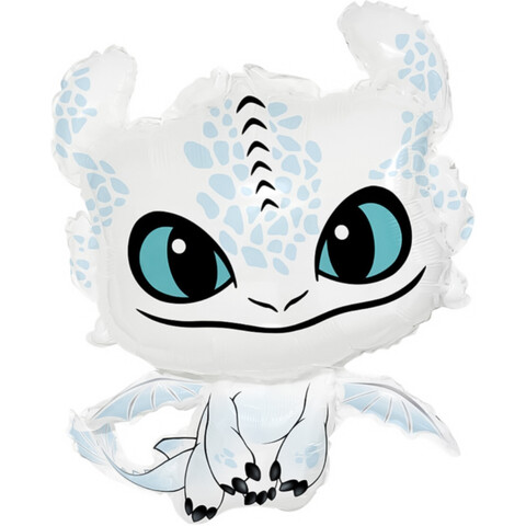 Шар фигура, дракончик, белый, 81 см