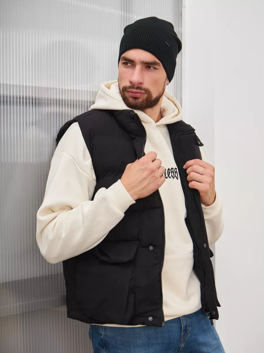 Шапка бини зимняя весенняя с флисом