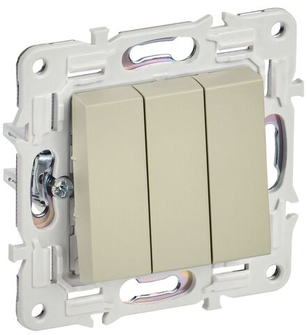 SKANDY Выключ. 3-кл. 10А SK-V11B беж. IEK