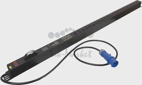 Блок распределения питания Powercom PDU-32AVMS24-14C3-10C9-1P 14*C13+10*C19, 32A, 1 ph (1918841)