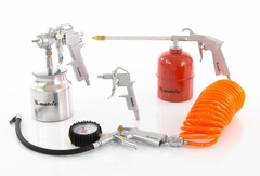 57302 Набор пневмоинструмента, 5 предметов, быстросъемное со