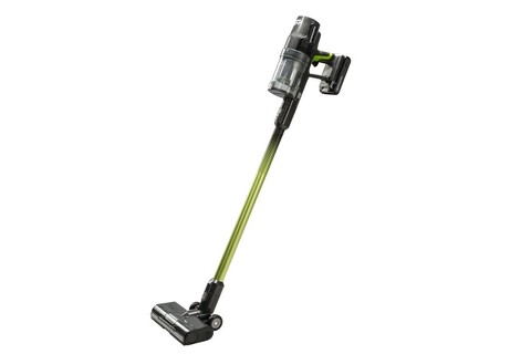 Беспроводной вертикальный пылесос greenworks GD24SV2, 24v, в комплекте с АКБ 4 А·ч и ЗУ (аккумуляторный, зеленый) + 4 насадки