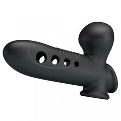 Насадка на пенис с эффектом расширения «Pretty Love Airbag Penis Sleeve Tyronn» черная