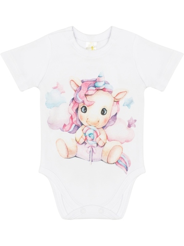 Боди с коротким рукавом "Единорожка"