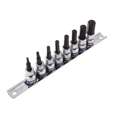 KING TONY (3108PR8) Набор торцевых насадок 3/8", HEX, 3-12 мм, 8 предметов