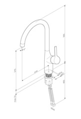 Смеситель для кухни AM.PM  X-JOY S - F85B07000