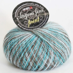 Пряжа Seam Angora Fine Print (9009)