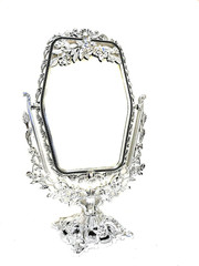 Двустороннее прямоугольное косметическое зеркало с увеличением Cosmetic Mirror арт. 209-10, 29х18 см