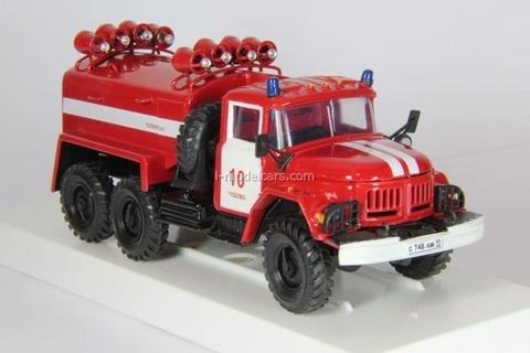 ZIL-131 AVP-2M 8T311 Air-foam extinguishing Fire department № 10 Chudovo LOMO-AVM 1:43
