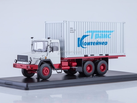 Magirus 290D container white-red 1:43 Start Scale Models (SSM)