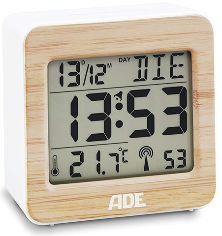 Часы цифровые с будильником ADE CK1705 bamboo