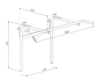 Турник-брусья навесной на шведскую стенку.
