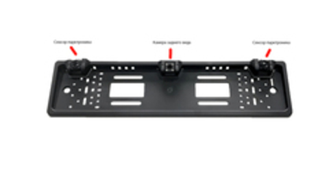 Камера в рамке номерного знака Viper Е-319 + сенсоры парковки