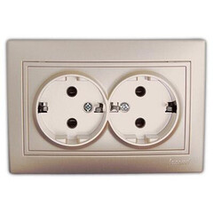 MIRA 701 3030 127 Розетка 10А сдв жемч/бел вст.с/у