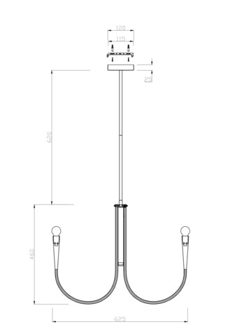 Подвесной светильник Freya Branches FR5253PL-06N