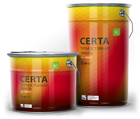 CERTA/ЦЕРТА Термостойкая эмаль 25 кг