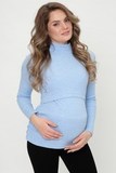 Водолазка для беременных и кормящих 12165 синий