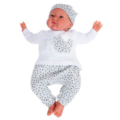 Munecas Antonio Juan Кукла-младенец Reborn Джулио в сером 52см (8164)