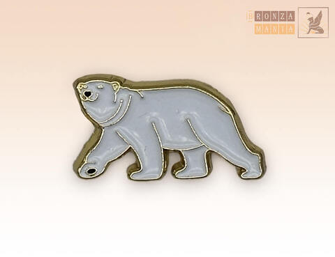 значок Белый медведь