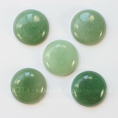 Кабошон круглый Авантюрин зеленый, 26 мм