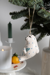 Керамическая елочная игрушка 